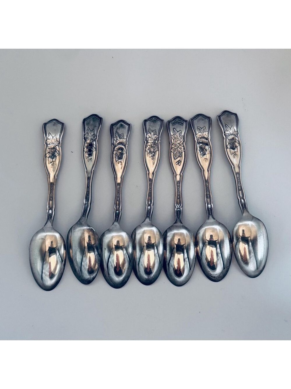 WWI 1881 Rogers A1 “Generals & Admirals” Commemorative Spoons 7pcs c.1915–1920s - Picture 6 of 6